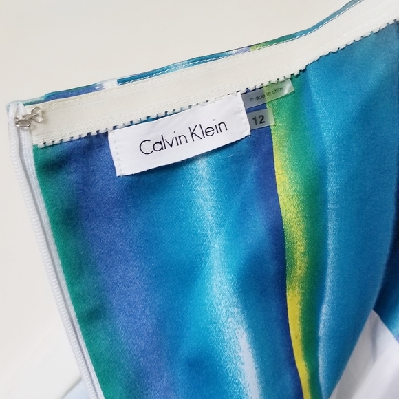 Calvin Klein Watercolor Sundress 12 - Picture 4 of 4